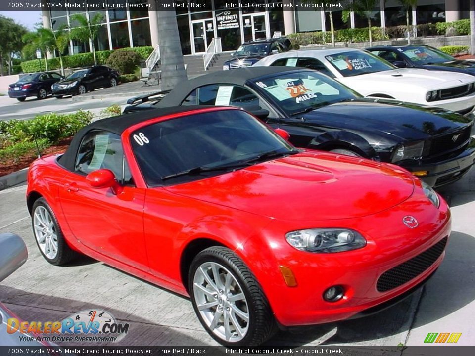 2006 Mazda MX-5 Miata Grand Touring Roadster True Red / Black Photo #2