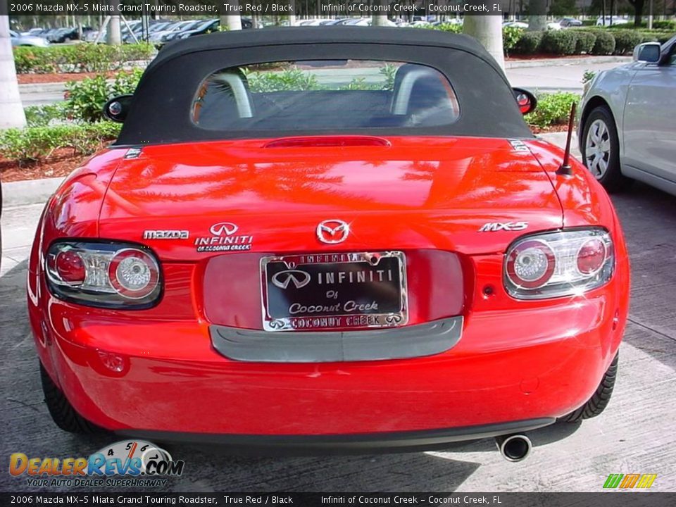 2006 Mazda MX-5 Miata Grand Touring Roadster True Red / Black Photo #4