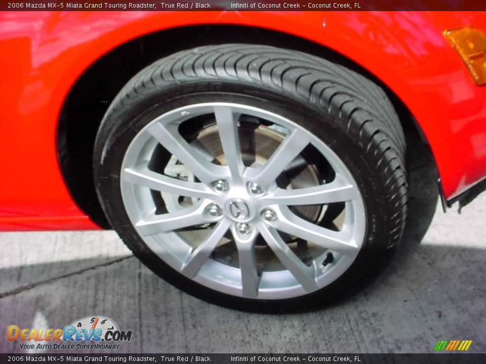 2006 Mazda MX-5 Miata Grand Touring Roadster True Red / Black Photo #12