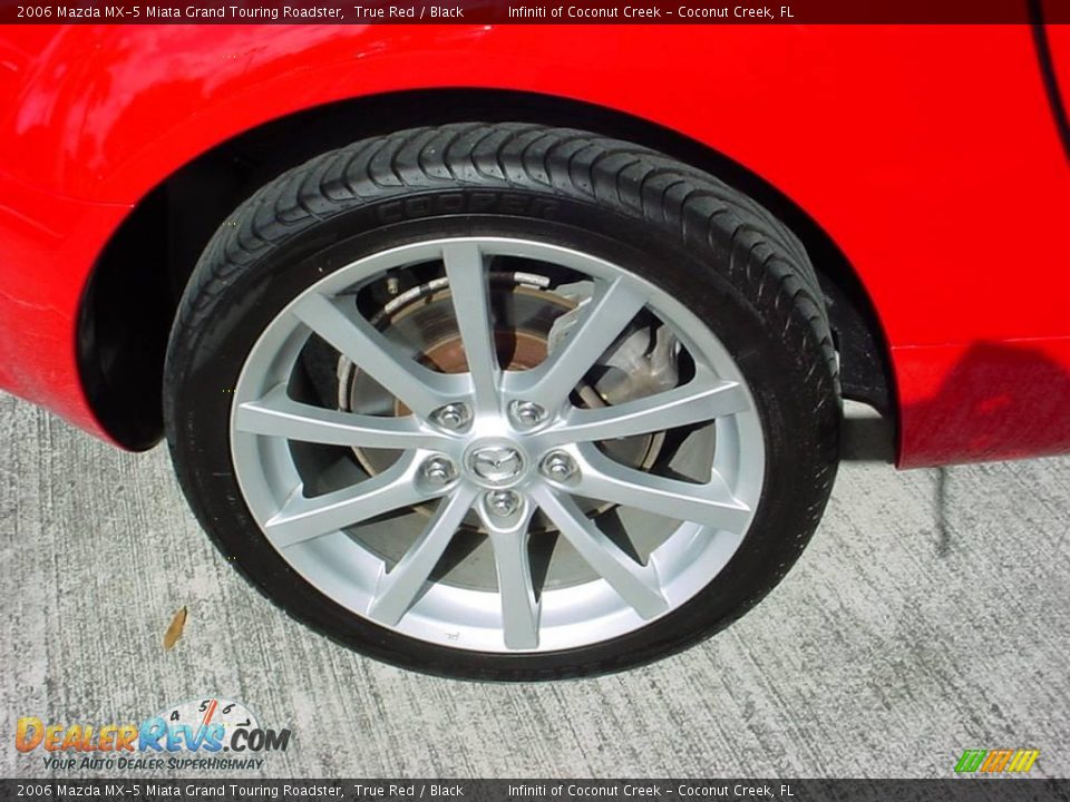 2006 Mazda MX-5 Miata Grand Touring Roadster True Red / Black Photo #13