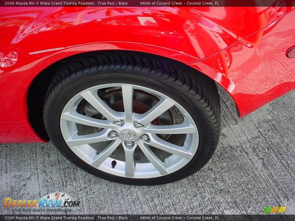 2006 Mazda MX-5 Miata Grand Touring Roadster True Red / Black Photo #14