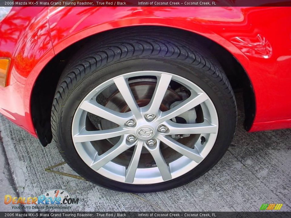 2006 Mazda MX-5 Miata Grand Touring Roadster True Red / Black Photo #15