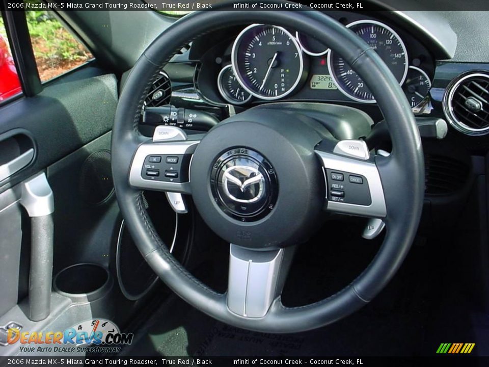 2006 Mazda MX-5 Miata Grand Touring Roadster True Red / Black Photo #22
