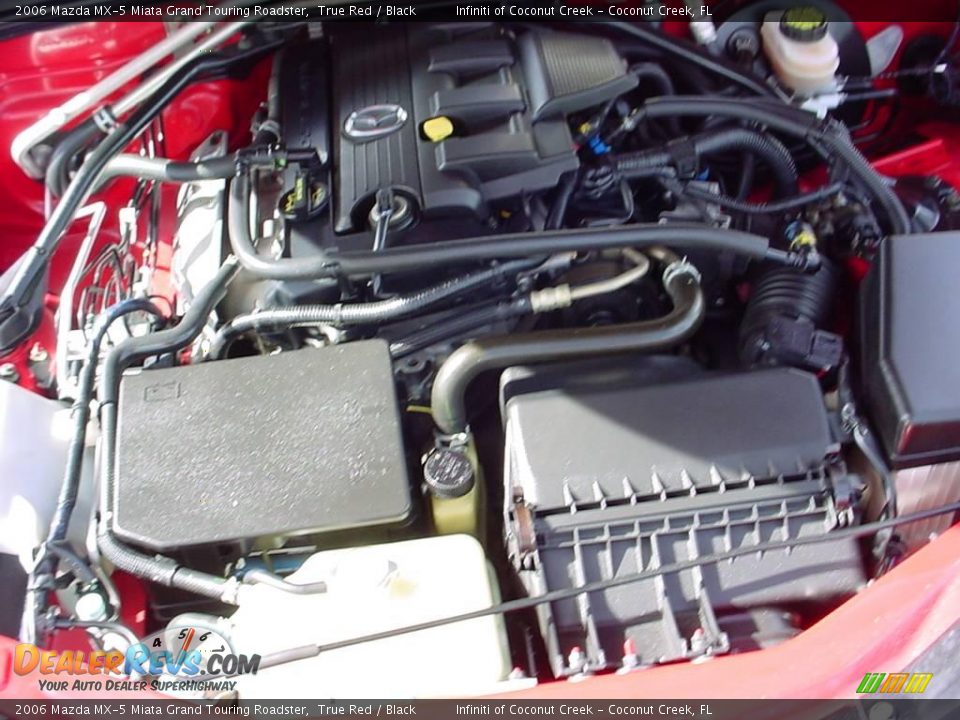 2006 Mazda MX-5 Miata Grand Touring Roadster True Red / Black Photo #25