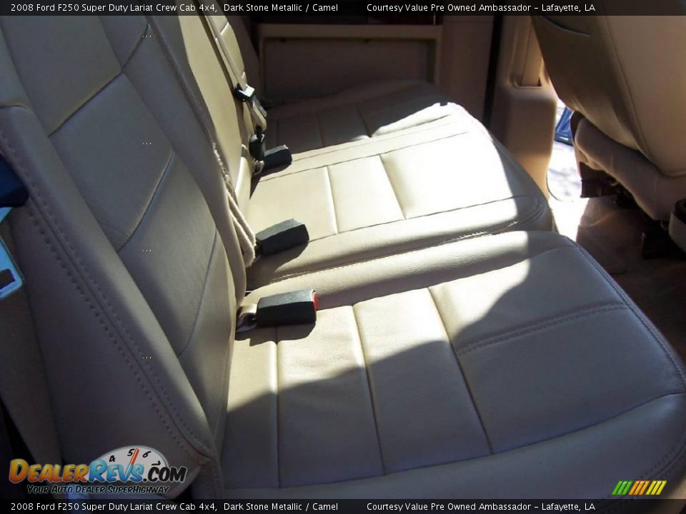 2008 Ford F250 Super Duty Lariat Crew Cab 4x4 Dark Stone Metallic / Camel Photo #10