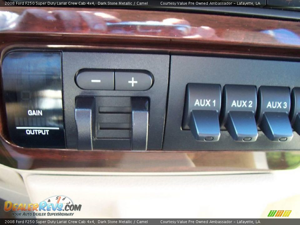 2008 Ford F250 Super Duty Lariat Crew Cab 4x4 Dark Stone Metallic / Camel Photo #17