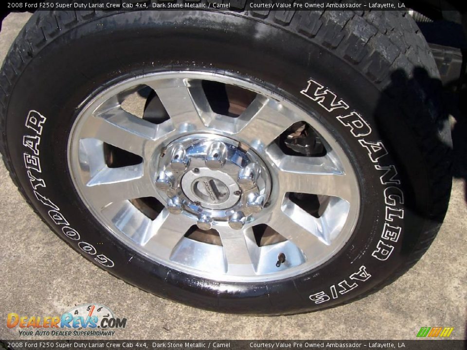 2008 Ford F250 Super Duty Lariat Crew Cab 4x4 Dark Stone Metallic / Camel Photo #18
