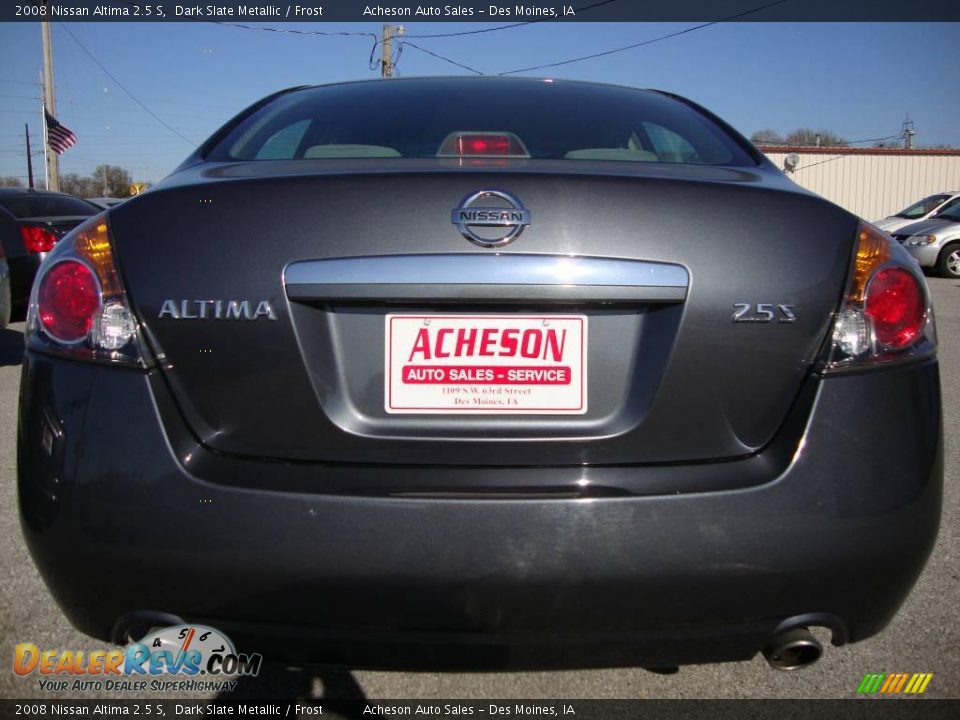 2008 Nissan Altima 2.5 S Dark Slate Metallic / Frost Photo #4