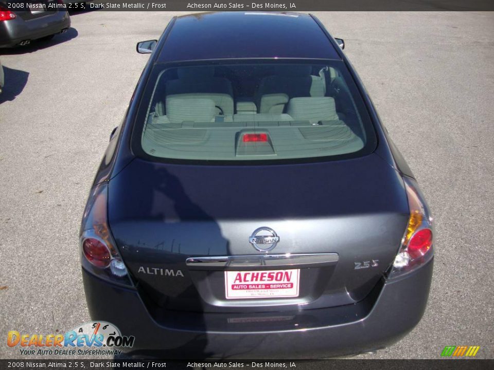 2008 Nissan Altima 2.5 S Dark Slate Metallic / Frost Photo #5