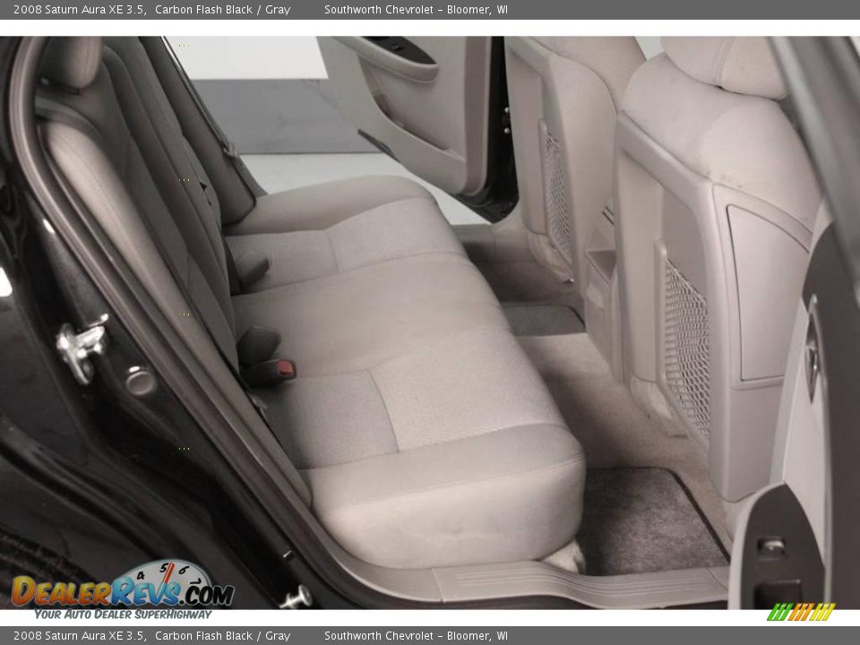 2008 Saturn Aura XE 3.5 Carbon Flash Black / Gray Photo #5