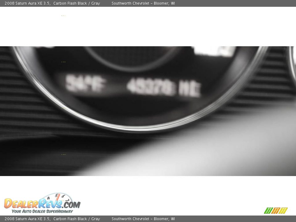 2008 Saturn Aura XE 3.5 Carbon Flash Black / Gray Photo #7