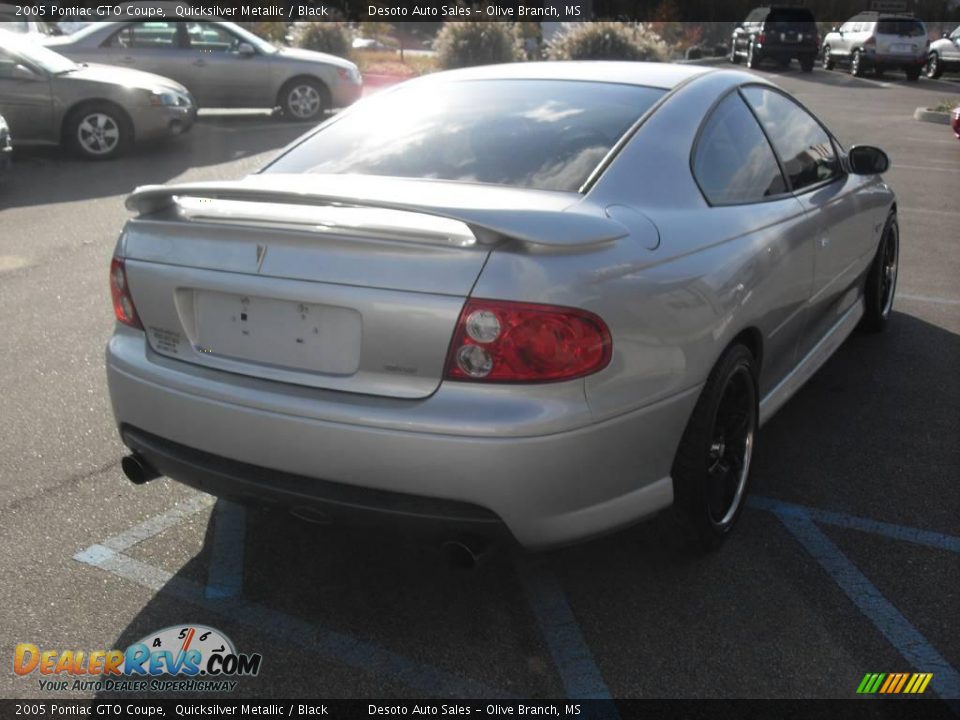 2005 Pontiac GTO Coupe Quicksilver Metallic / Black Photo #6