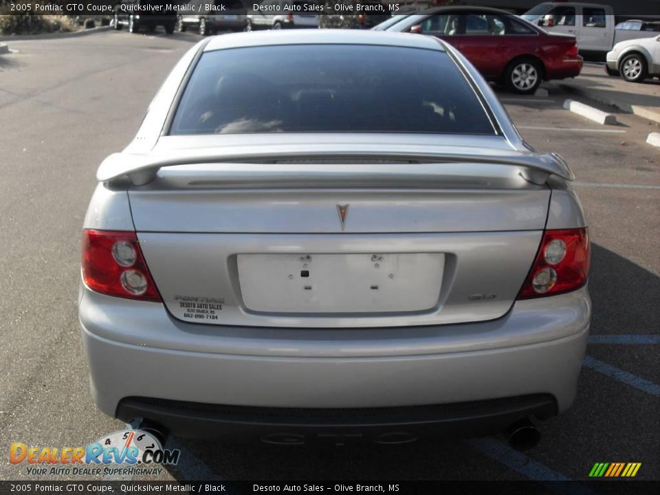 2005 Pontiac GTO Coupe Quicksilver Metallic / Black Photo #7