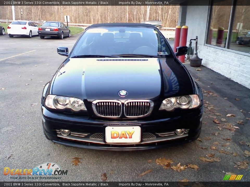 2001 BMW 3 Series 330i Convertible Black Sapphire Metallic / Black Photo #3