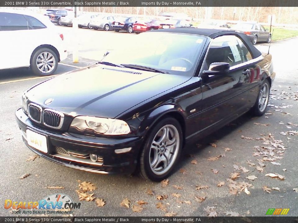 2001 BMW 3 Series 330i Convertible Black Sapphire Metallic / Black Photo #4