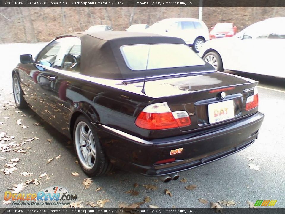 2001 BMW 3 Series 330i Convertible Black Sapphire Metallic / Black Photo #5