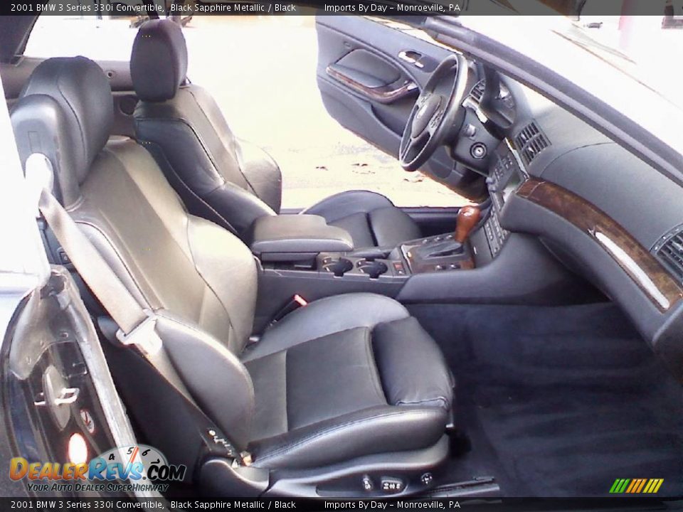 2001 BMW 3 Series 330i Convertible Black Sapphire Metallic / Black Photo #9