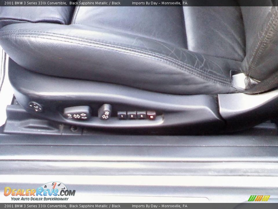 2001 BMW 3 Series 330i Convertible Black Sapphire Metallic / Black Photo #15