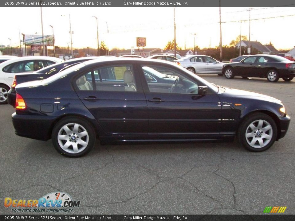 2005 BMW 3 Series 325i Sedan Orient Blue Metallic / Sand Photo #6