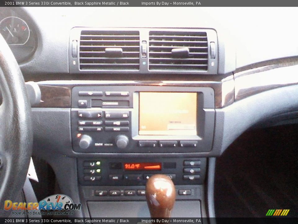 2001 BMW 3 Series 330i Convertible Black Sapphire Metallic / Black Photo #17