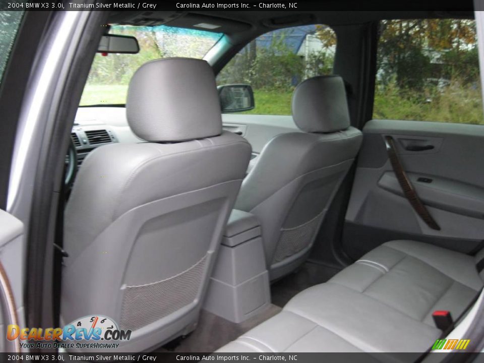 2004 BMW X3 3.0i Titanium Silver Metallic / Grey Photo #17