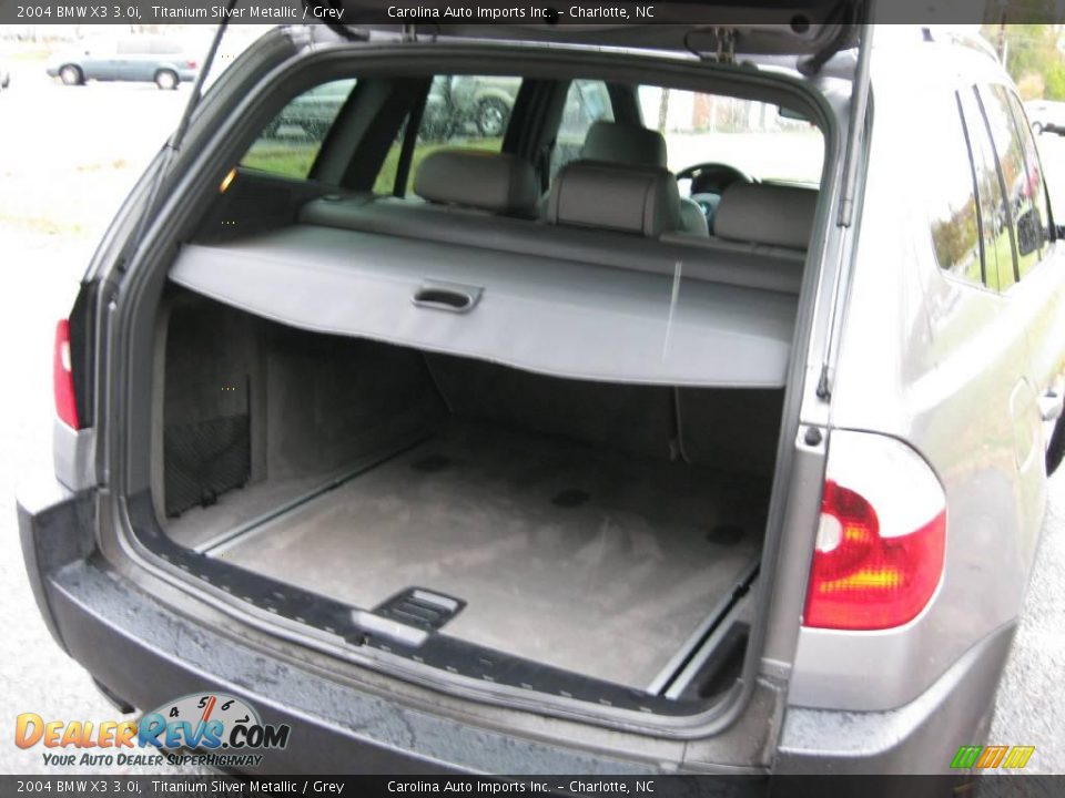 2004 BMW X3 3.0i Titanium Silver Metallic / Grey Photo #18