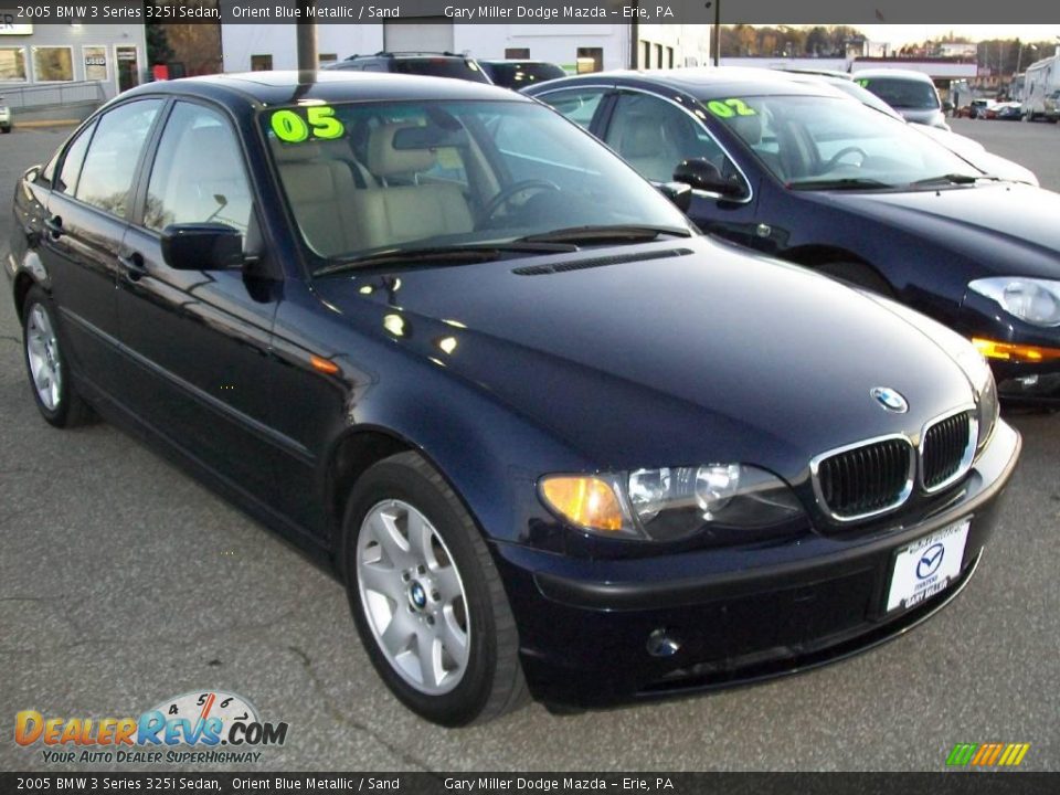 2005 BMW 3 Series 325i Sedan Orient Blue Metallic / Sand Photo #7
