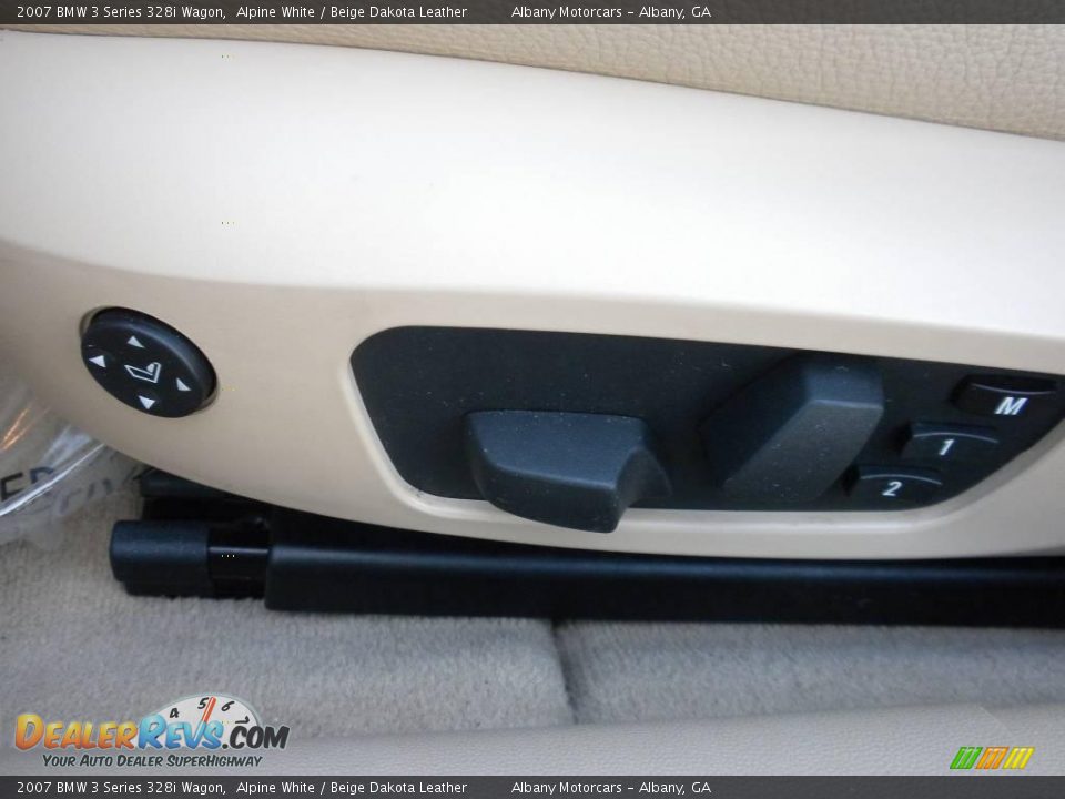 2007 BMW 3 Series 328i Wagon Alpine White / Beige Dakota Leather Photo #9