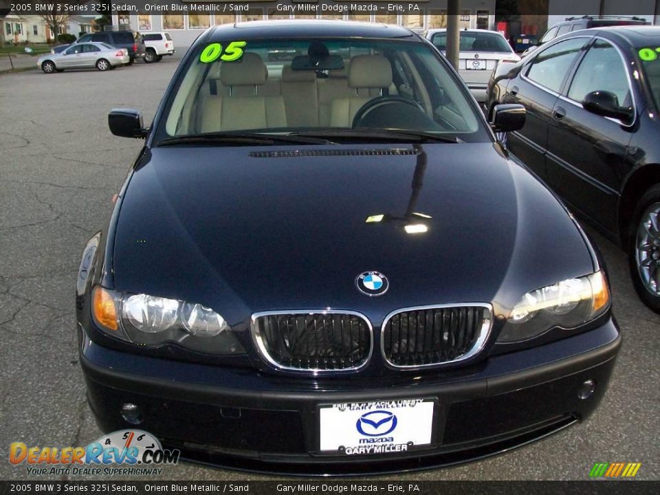 2005 BMW 3 Series 325i Sedan Orient Blue Metallic / Sand Photo #8