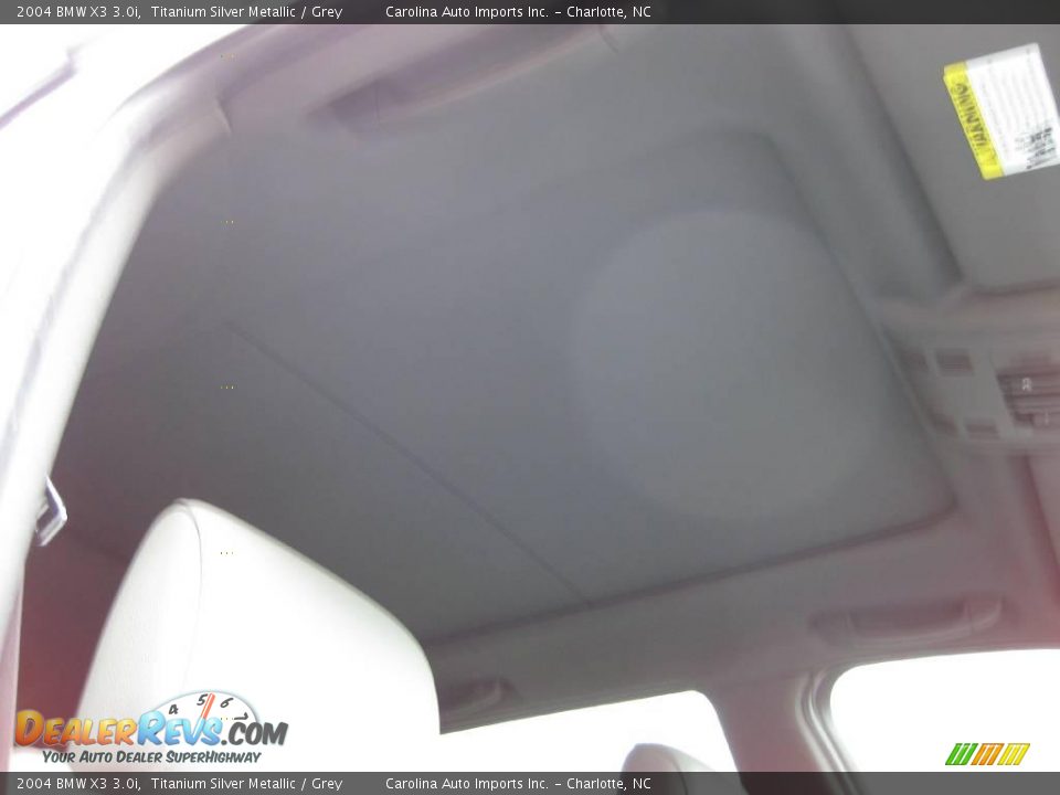 2004 BMW X3 3.0i Titanium Silver Metallic / Grey Photo #22