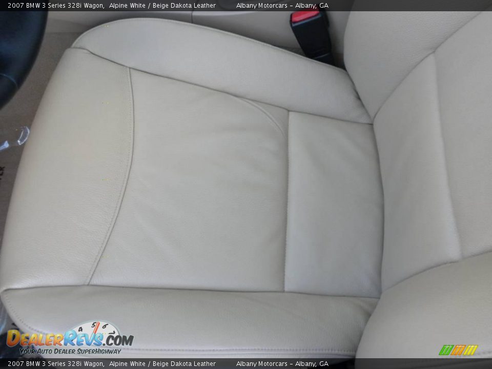 2007 BMW 3 Series 328i Wagon Alpine White / Beige Dakota Leather Photo #11