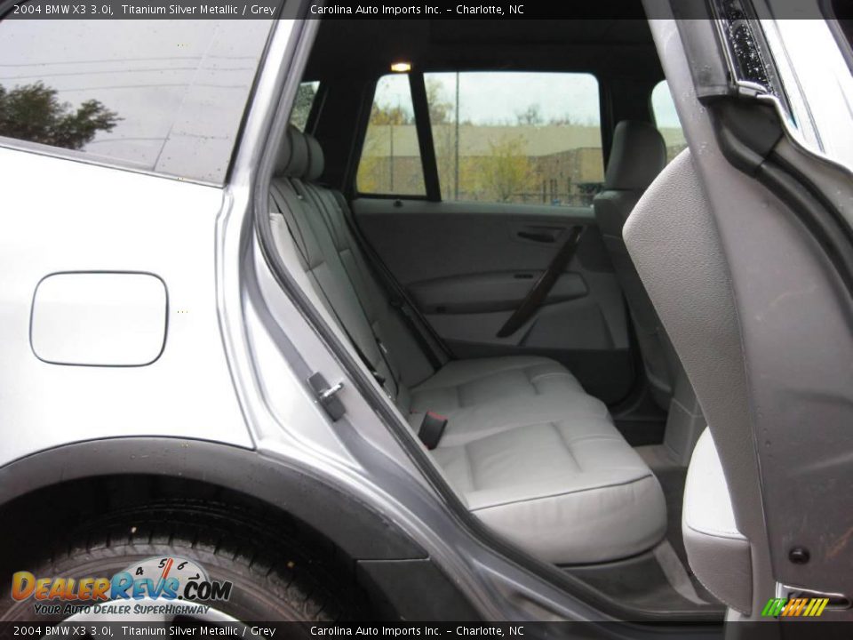 2004 BMW X3 3.0i Titanium Silver Metallic / Grey Photo #24
