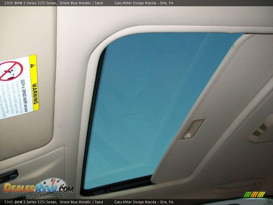 2005 BMW 3 Series 325i Sedan Orient Blue Metallic / Sand Photo #11