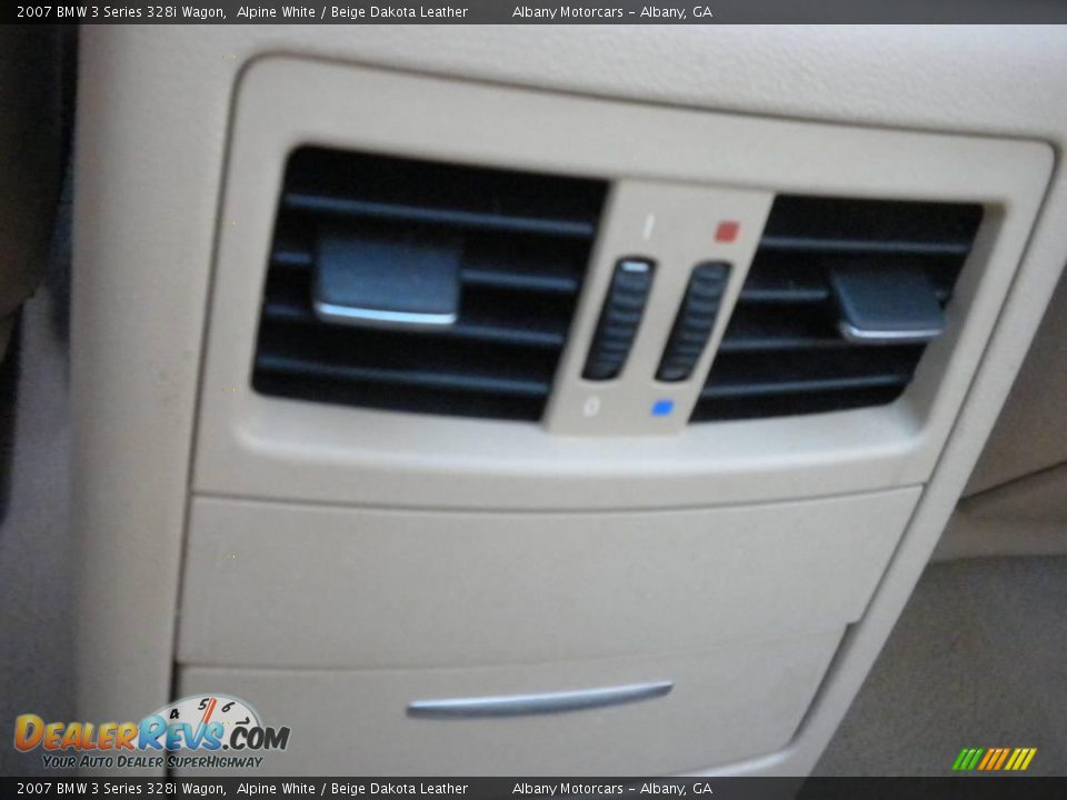 2007 BMW 3 Series 328i Wagon Alpine White / Beige Dakota Leather Photo #14