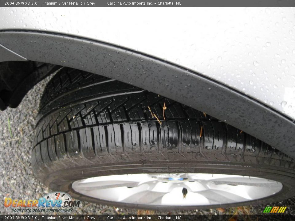 2004 BMW X3 3.0i Titanium Silver Metallic / Grey Photo #27