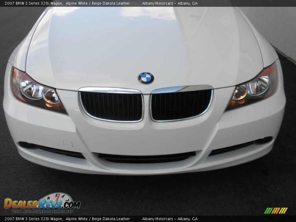 2007 BMW 3 Series 328i Wagon Alpine White / Beige Dakota Leather Photo #27