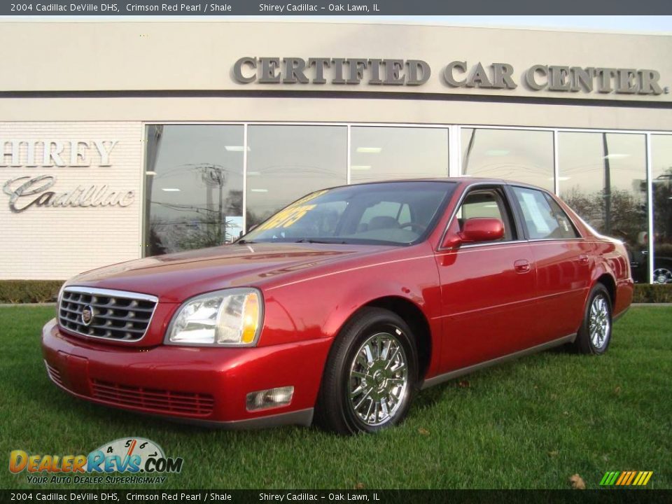 2004 Cadillac DeVille DHS Crimson Red Pearl / Shale Photo #1