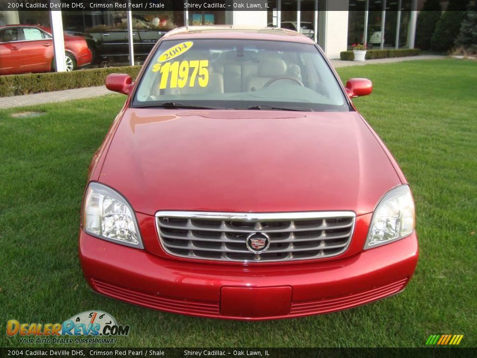 2004 Cadillac DeVille DHS Crimson Red Pearl / Shale Photo #2