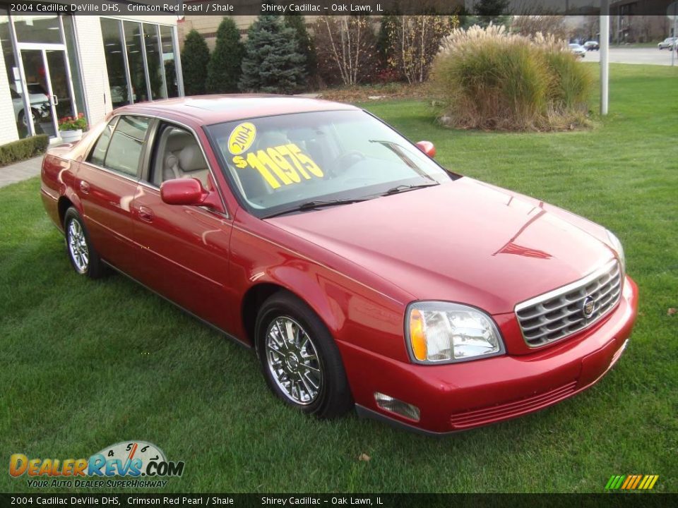 2004 Cadillac DeVille DHS Crimson Red Pearl / Shale Photo #3