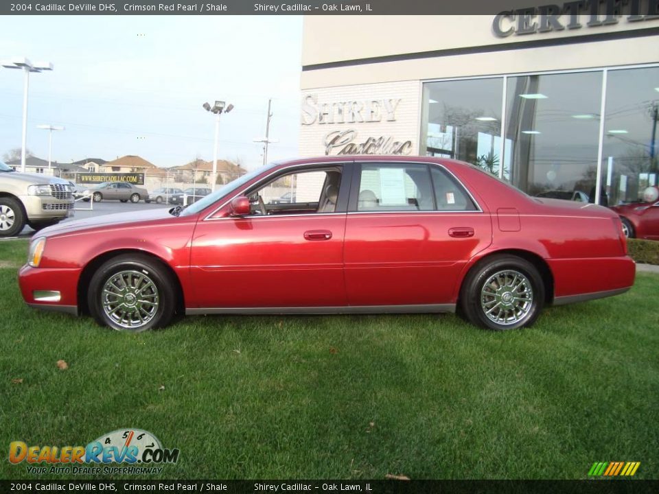2004 Cadillac DeVille DHS Crimson Red Pearl / Shale Photo #4