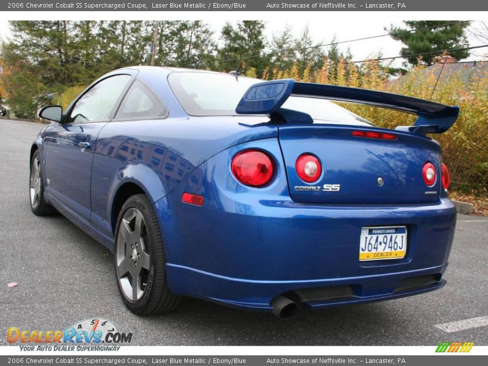 2006 Chevrolet Cobalt SS Supercharged Coupe Laser Blue Metallic / Ebony/Blue Photo #4