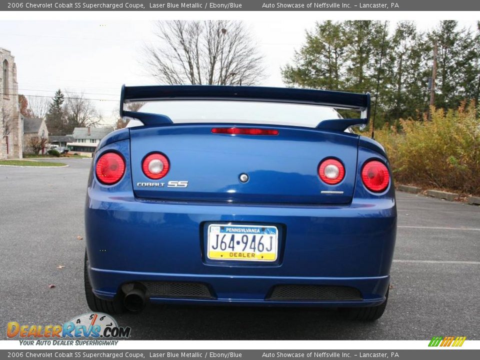 2006 Chevrolet Cobalt SS Supercharged Coupe Laser Blue Metallic / Ebony/Blue Photo #5