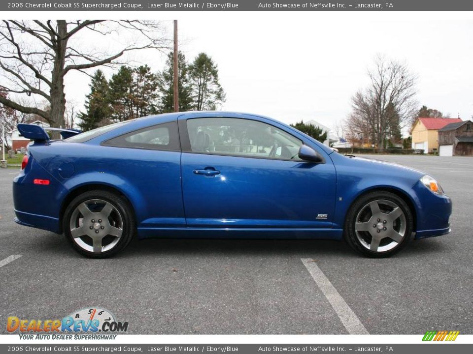 2006 Chevrolet Cobalt SS Supercharged Coupe Laser Blue Metallic / Ebony/Blue Photo #7