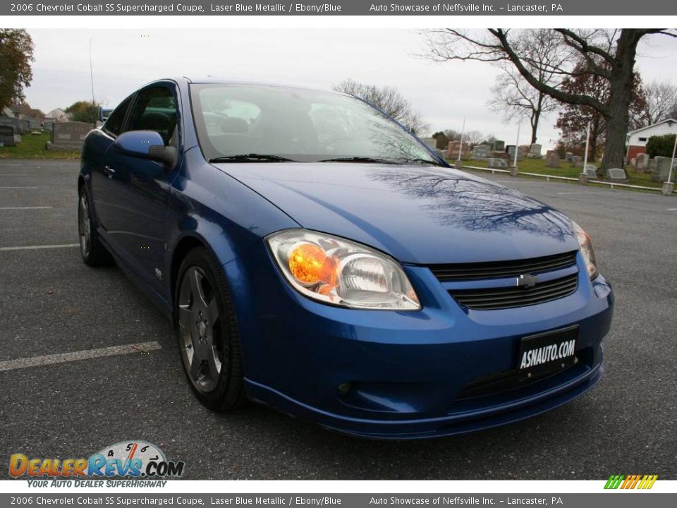 2006 Chevrolet Cobalt SS Supercharged Coupe Laser Blue Metallic / Ebony/Blue Photo #8