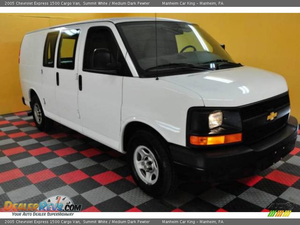 2005 Chevrolet Express 1500 Cargo Van Summit White / Medium Dark Pewter Photo #1