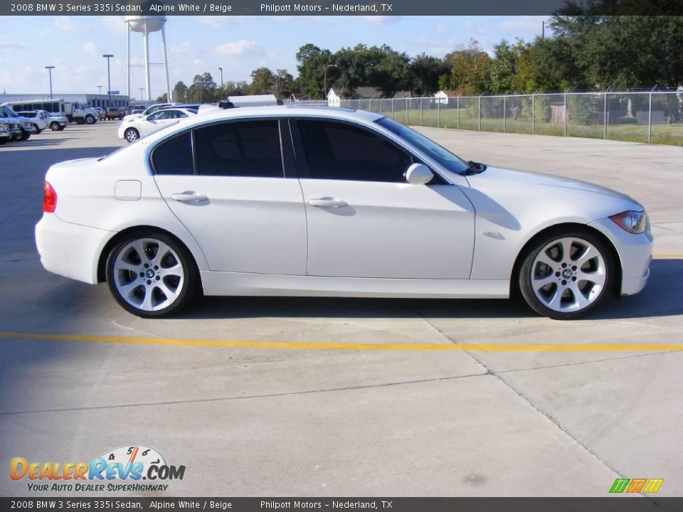 2008 BMW 3 Series 335i Sedan Alpine White / Beige Photo #2