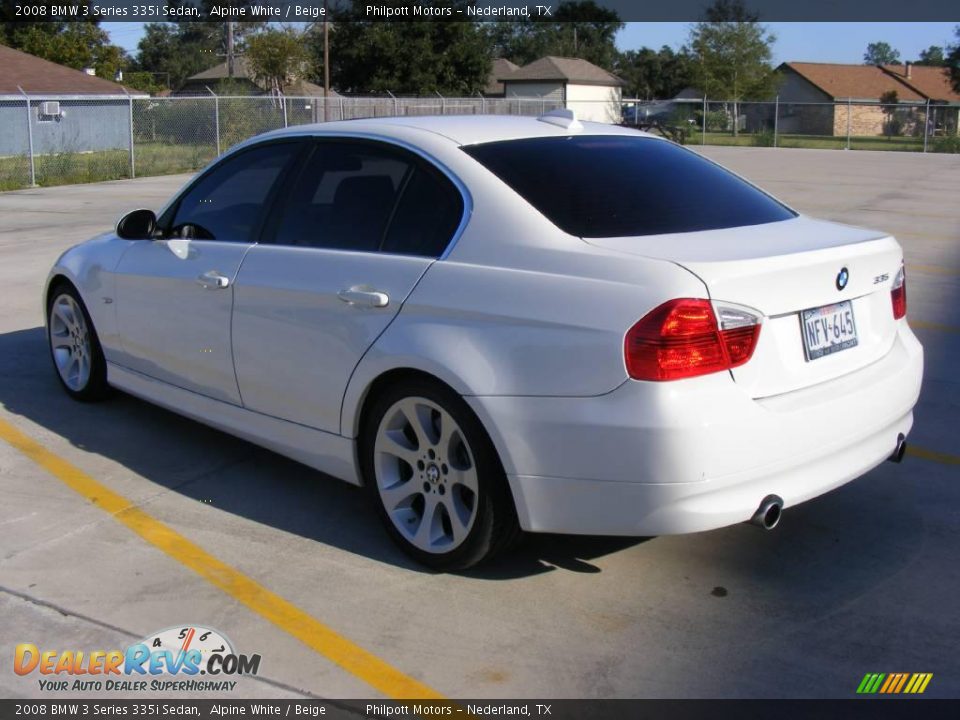 2008 BMW 3 Series 335i Sedan Alpine White / Beige Photo #5