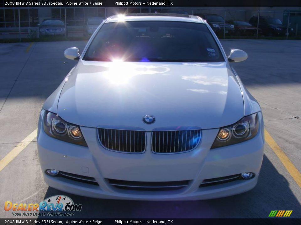 2008 BMW 3 Series 335i Sedan Alpine White / Beige Photo #8