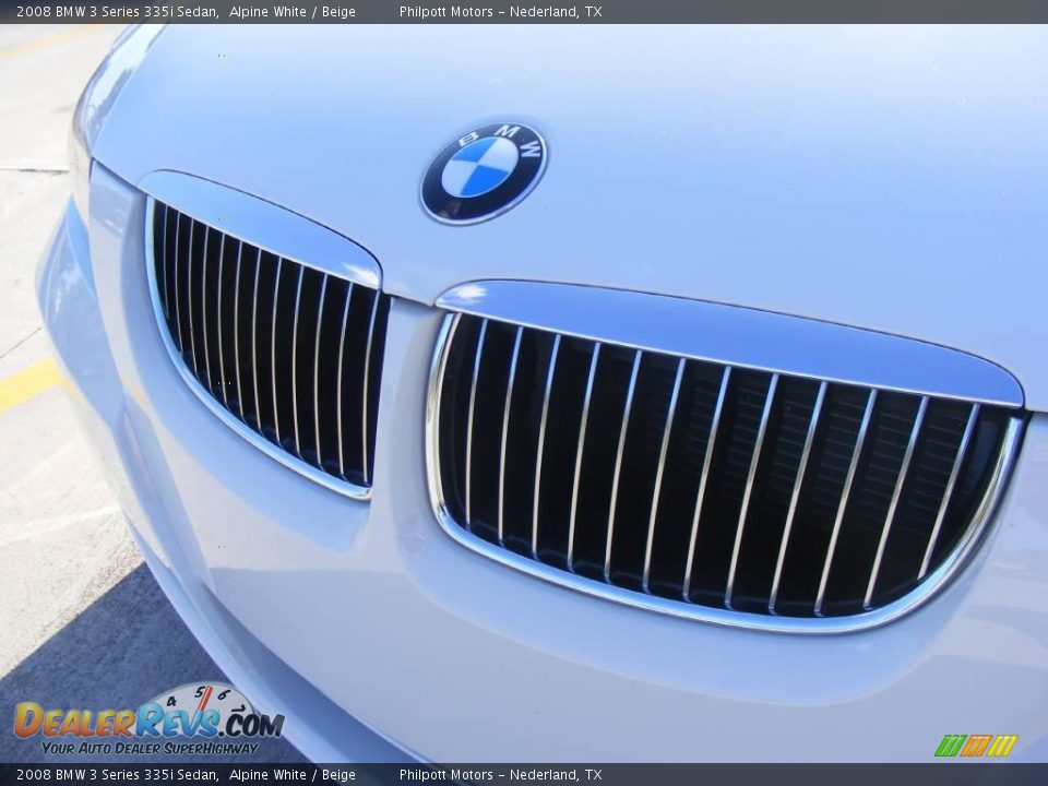 2008 BMW 3 Series 335i Sedan Alpine White / Beige Photo #11