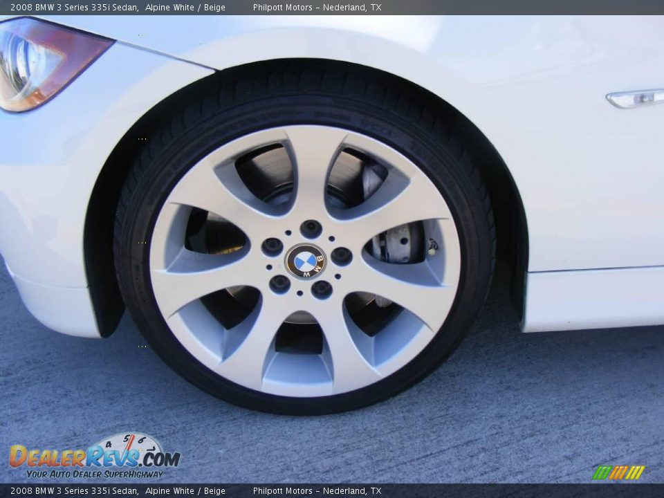 2008 BMW 3 Series 335i Sedan Alpine White / Beige Photo #12